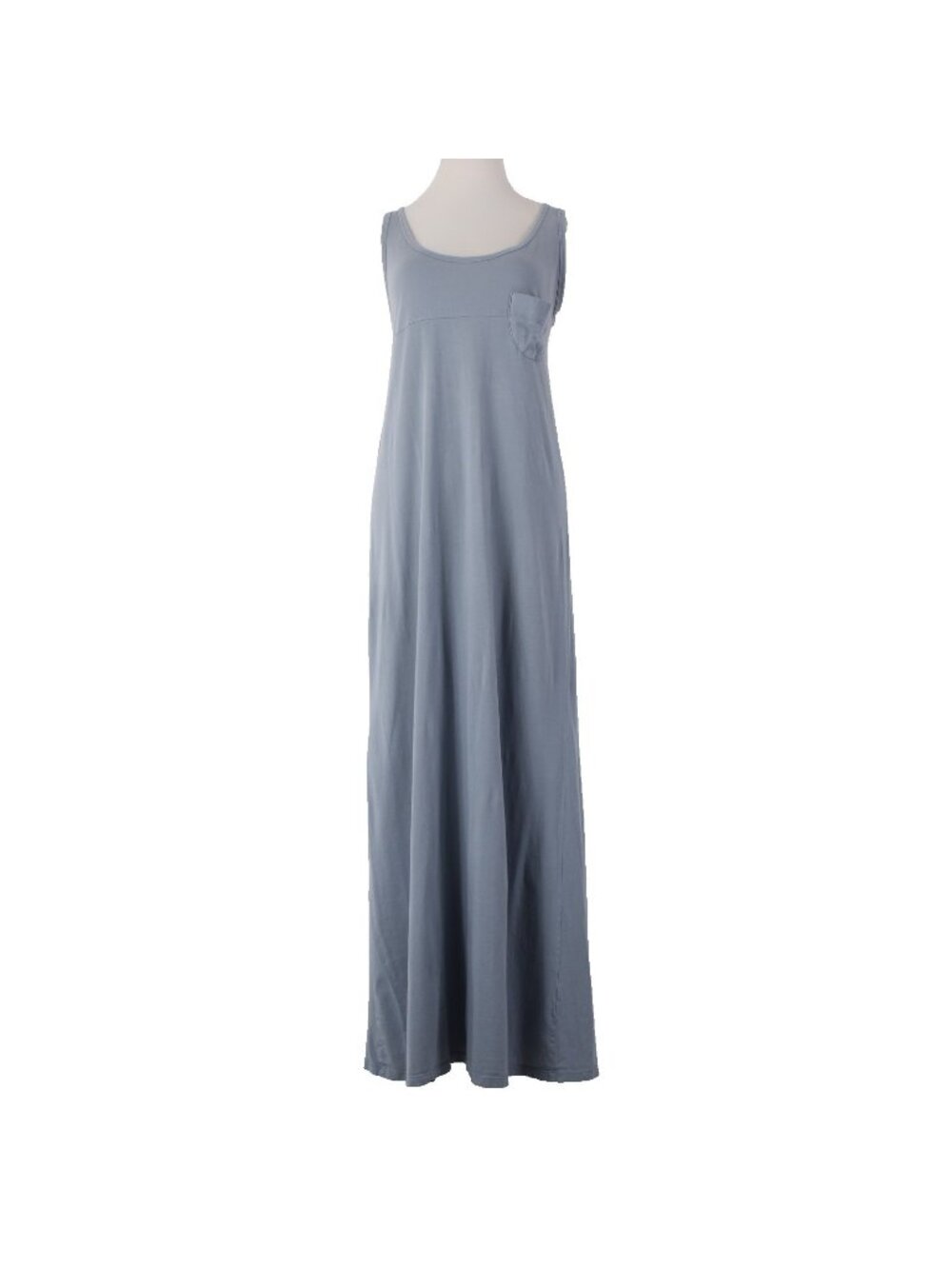 Rebecca Beeson Dress Sz 2 Blue Sleeveless Round Neck 100% Cotton Dress